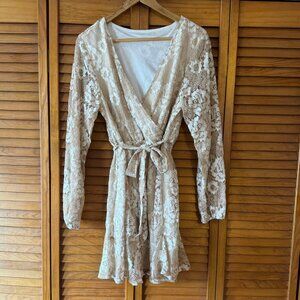 SHEIN | Long Sleeve Lace Dress